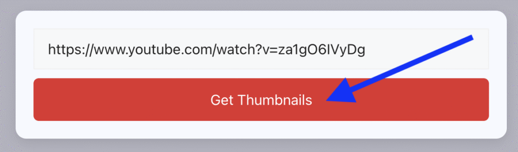 Click on get thumbnail button and the thumbnail will be fetched instantly.